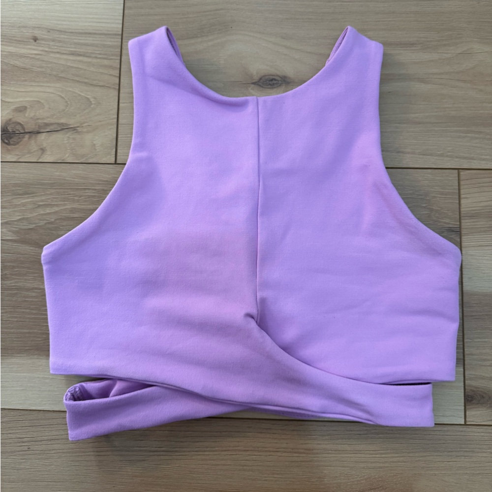 Becco High Neck Cut Out Bra Top